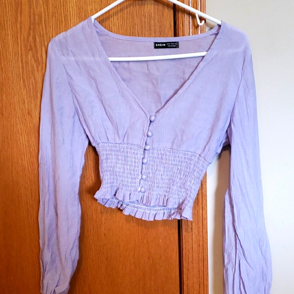 Shein Purple Dress Top